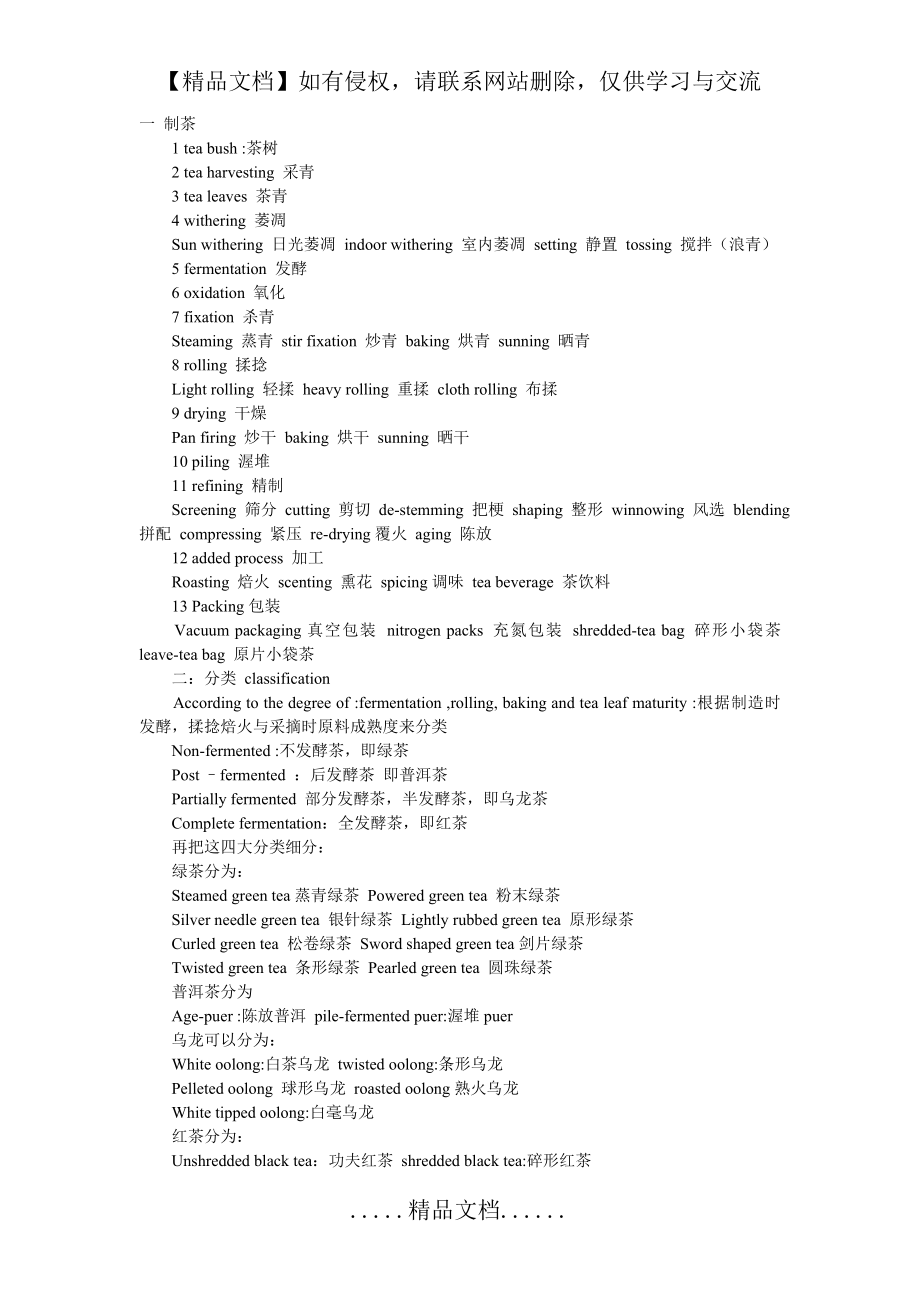 茶叶词汇中英对照.doc_第2页