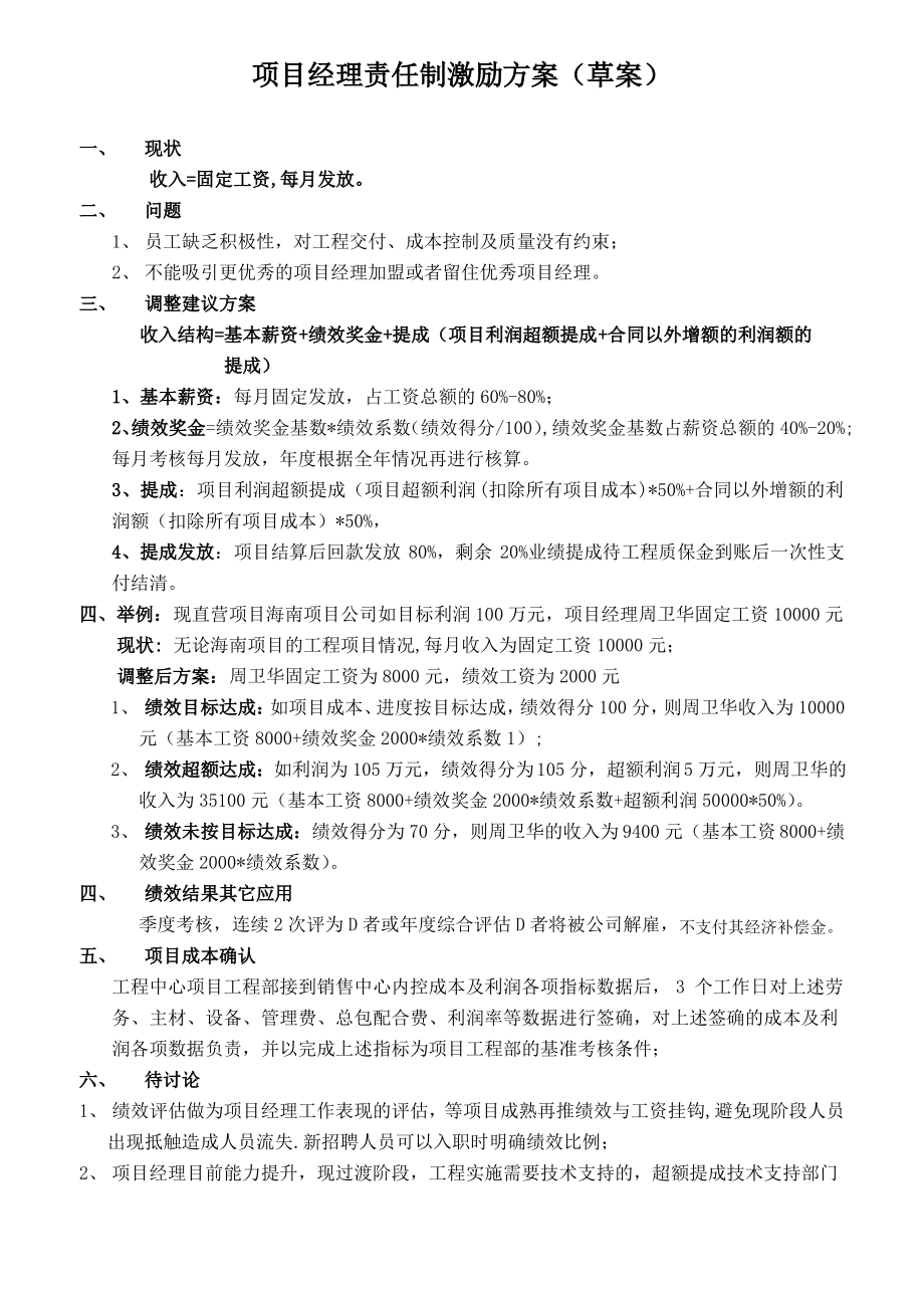 项目经理责任制激励方案.pdf_第1页