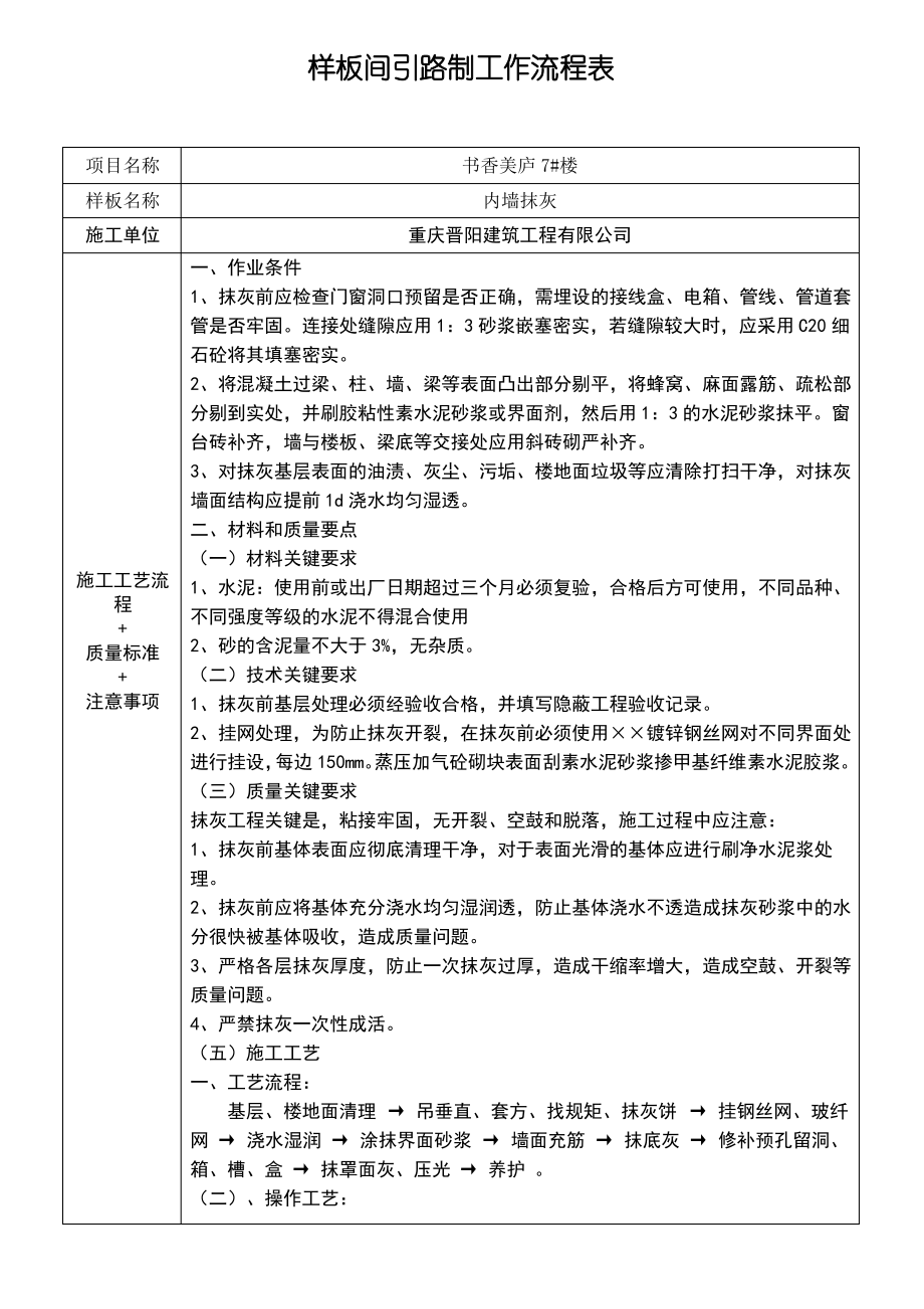 内墙抹灰工作流程表.pdf_第1页