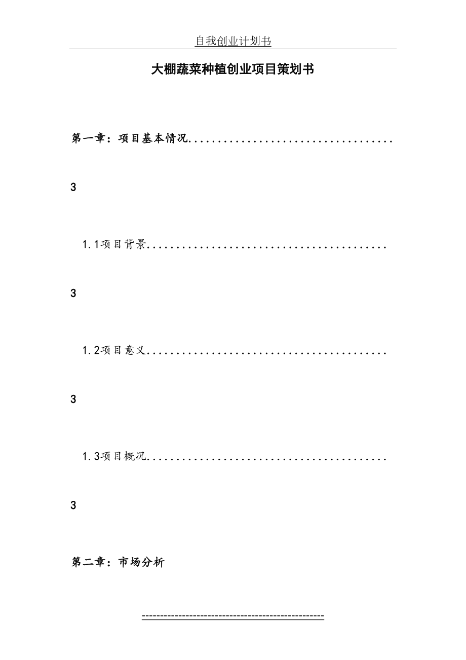 大棚蔬菜创业项目策划书.doc_第2页