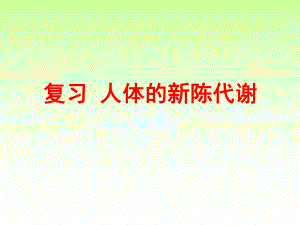 期中复习：生物圈中的人-新陈代谢ppt课件.ppt