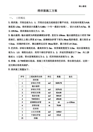 排洪渠施工方案.pdf