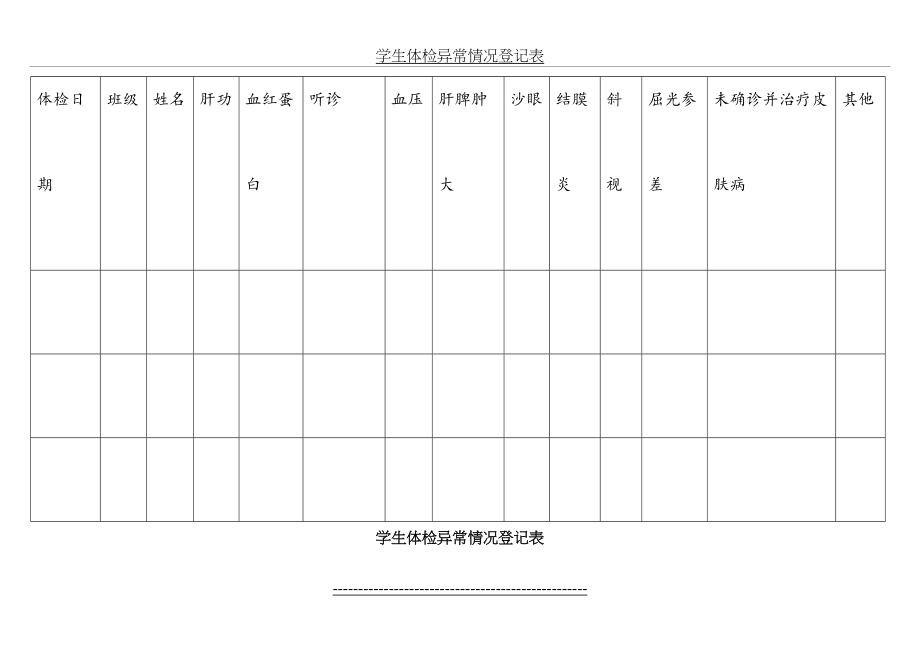 学生体检异常情况登记表.doc_第2页