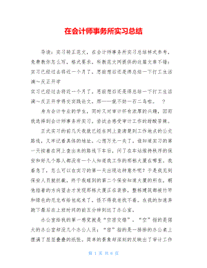 在会计师事务所实习总结 .doc