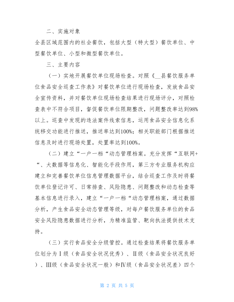 _XX县餐饮服务单位食品安全第三方智能协管实施方案.doc_第2页