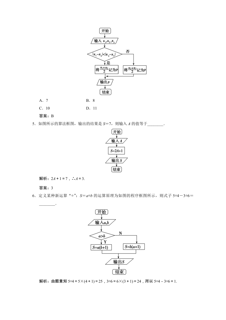 2021_2021学年高中数学第二章算法初步2.1顺序结构与选择结构课时作业含解析北师大版必修.doc_第2页