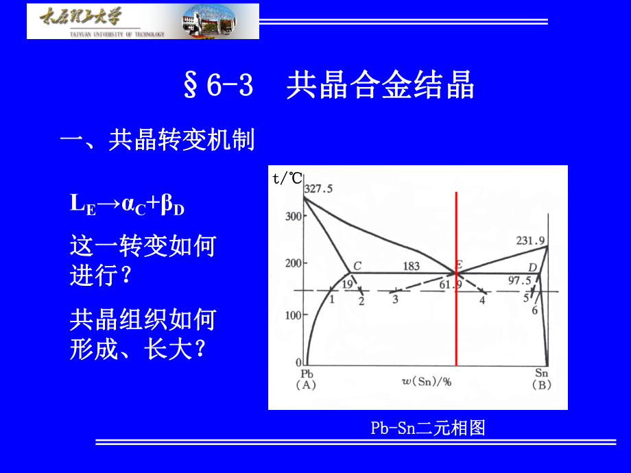 材料科学基础-材料科学基础-§6-3-共晶合金的结晶ppt课件.ppt_第1页