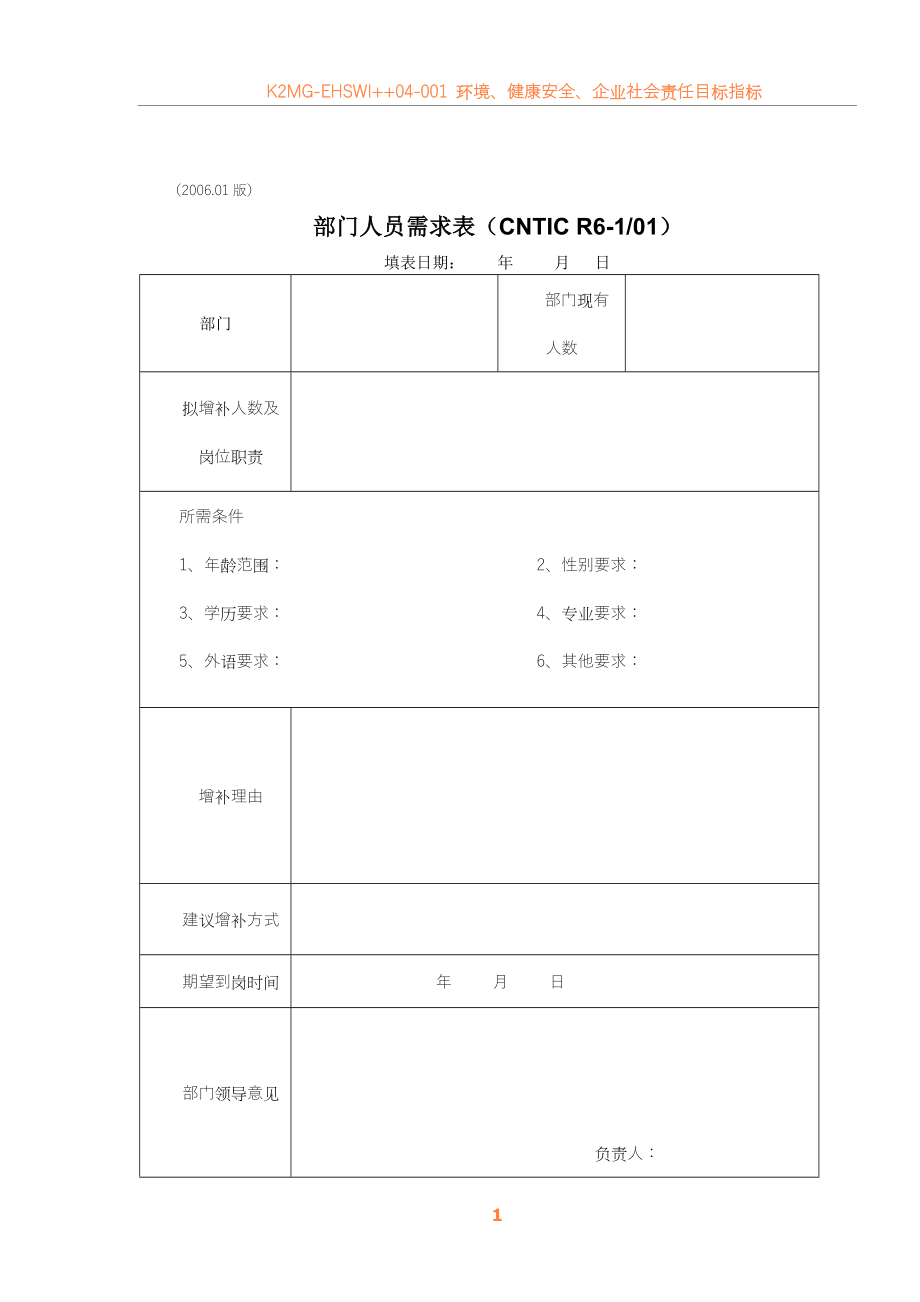 04人力资源管理程序记录表格.doc_第1页