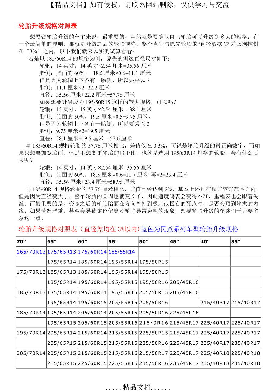 轮胎升级规格对照表.doc_第2页