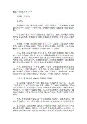 校长开学典礼讲话发言稿致辞演讲致词演讲稿精选5篇.docx