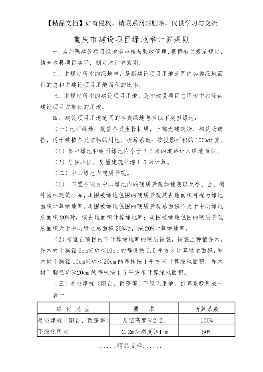 重庆市建设项目绿地率计算规则.doc_第2页