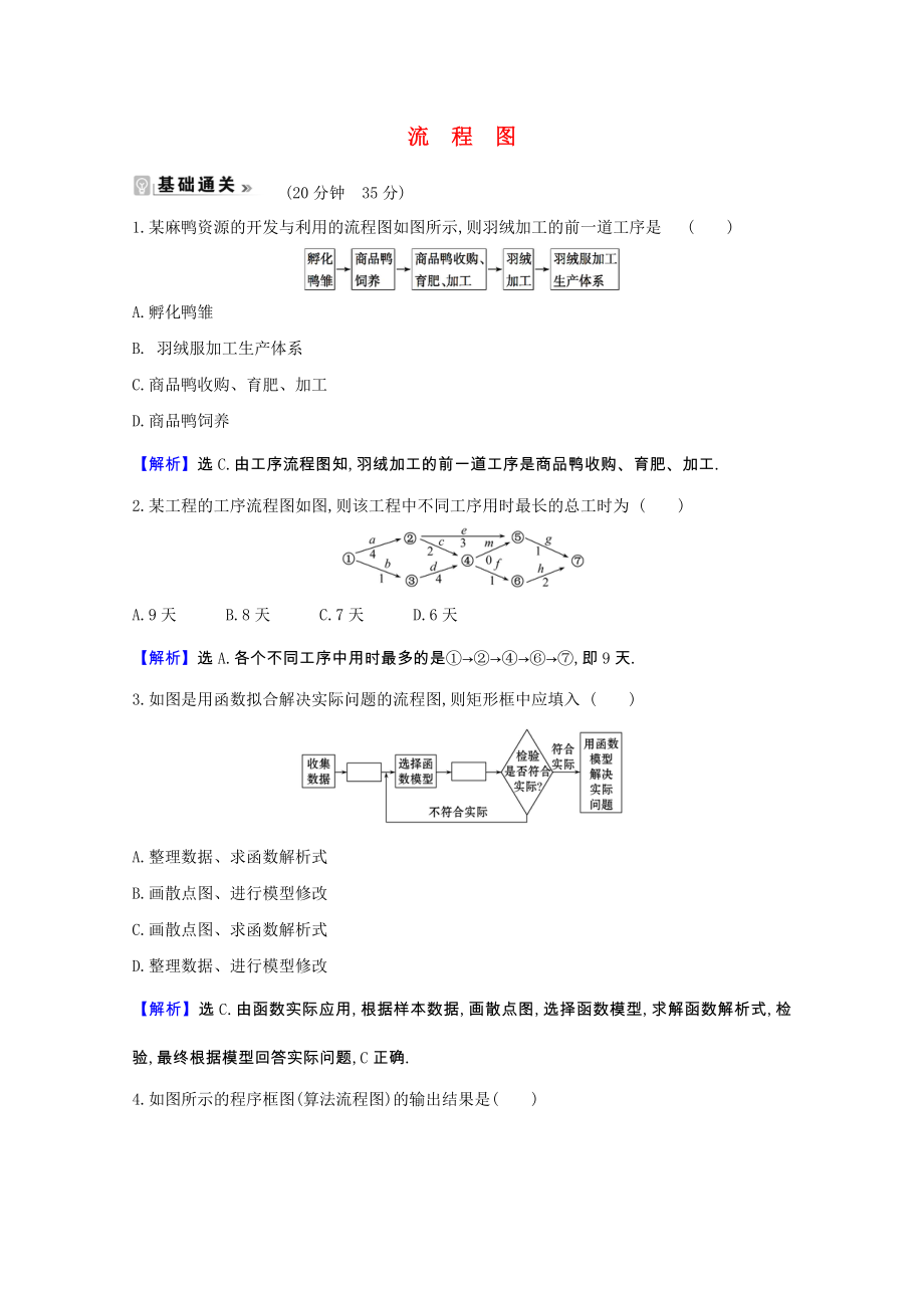 2021_2021学年高中数学第四章框图4.1流程图课时素养评价含解析新人教A版选修1_.doc_第1页