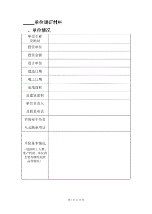 消防档案安全管理台帐酒店制度单位调研材料1.doc