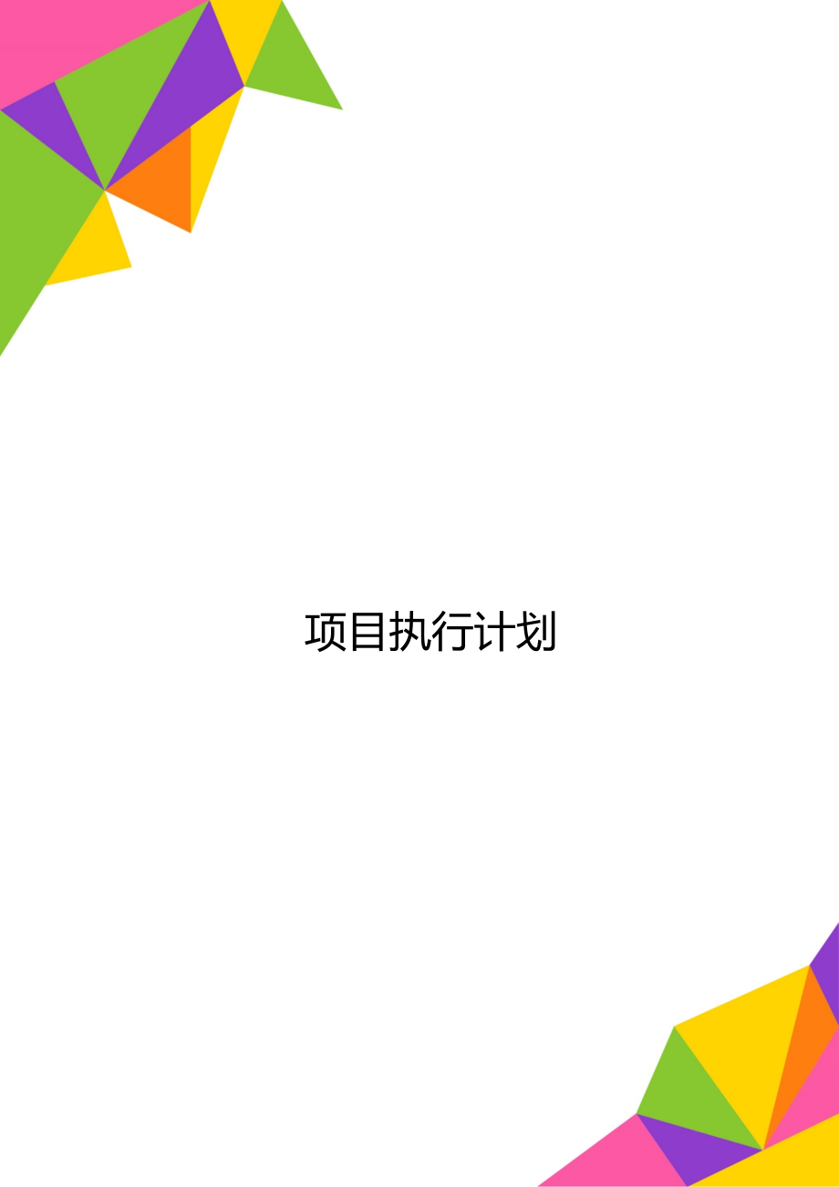 项目执行计划.doc_第1页