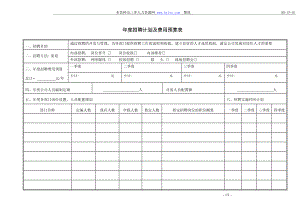 企业招聘公司面试技巧面谈离职关键分析行政人事HR资料 年度招聘计划及费用预算表.doc