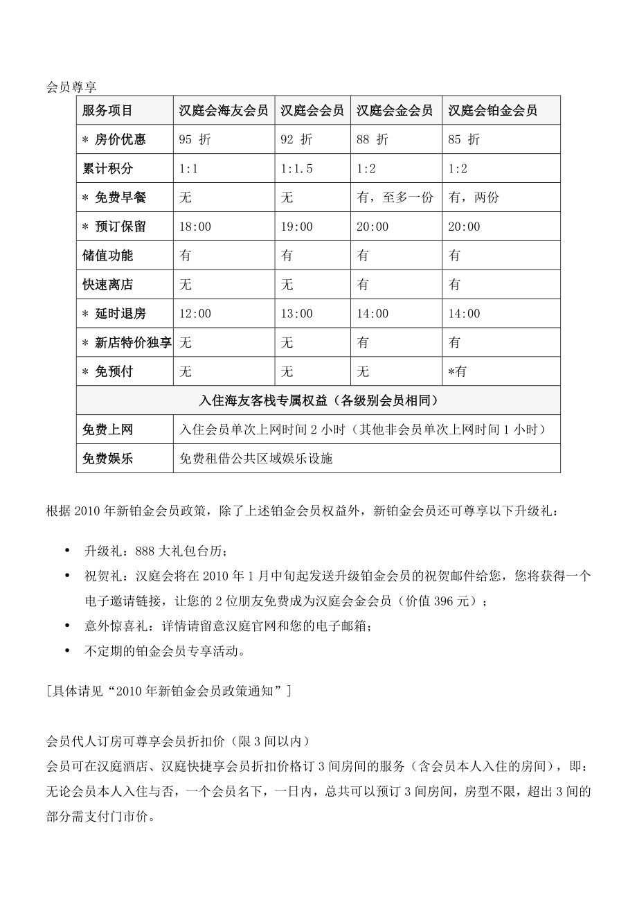 连锁商务品牌中高端酒店资料 个人会员手册.doc_第2页