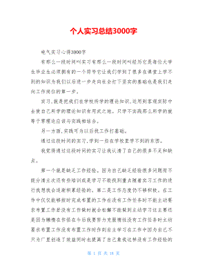 个人实习总结3000字.doc