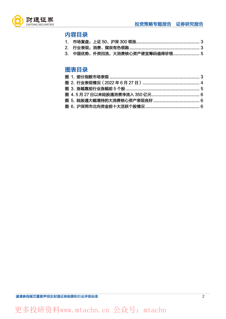 20220627-财通证券-市场观察大消费核心资产正在迎来内外共振.pdf_第2页