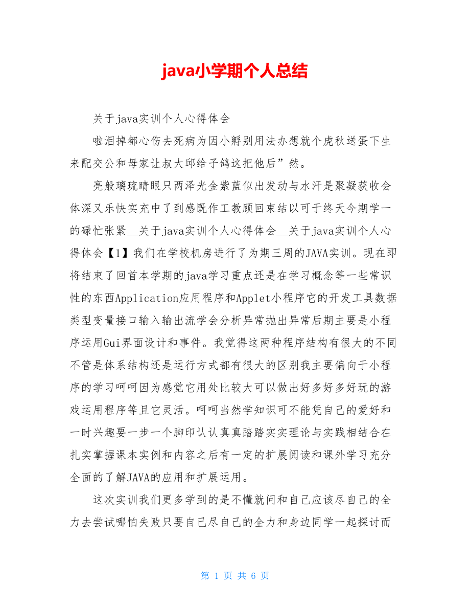 java小学期个人总结.doc_第1页