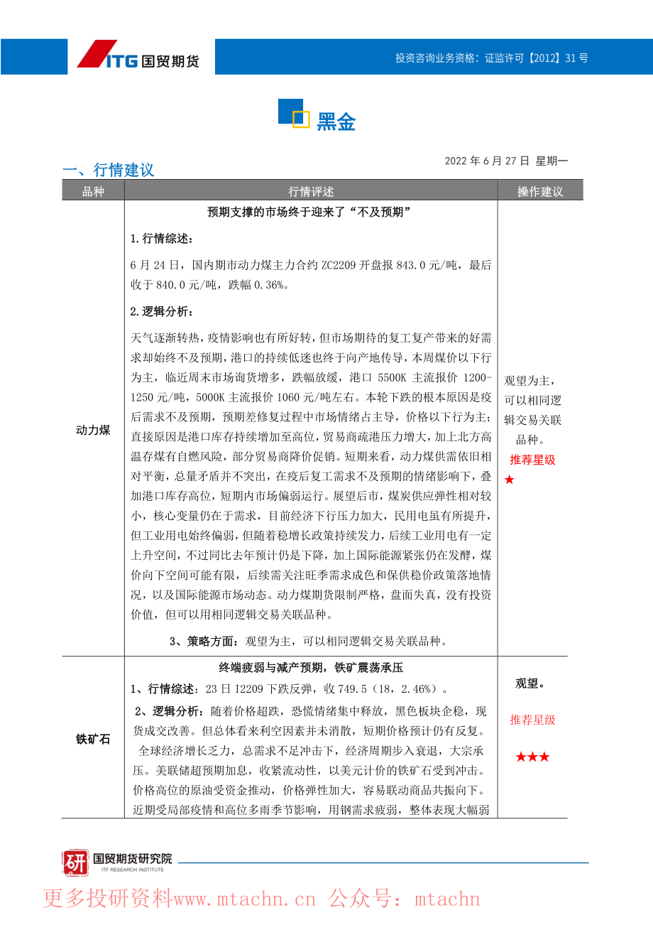 20220627-国贸期货-黑金·投研日报.pdf_第1页