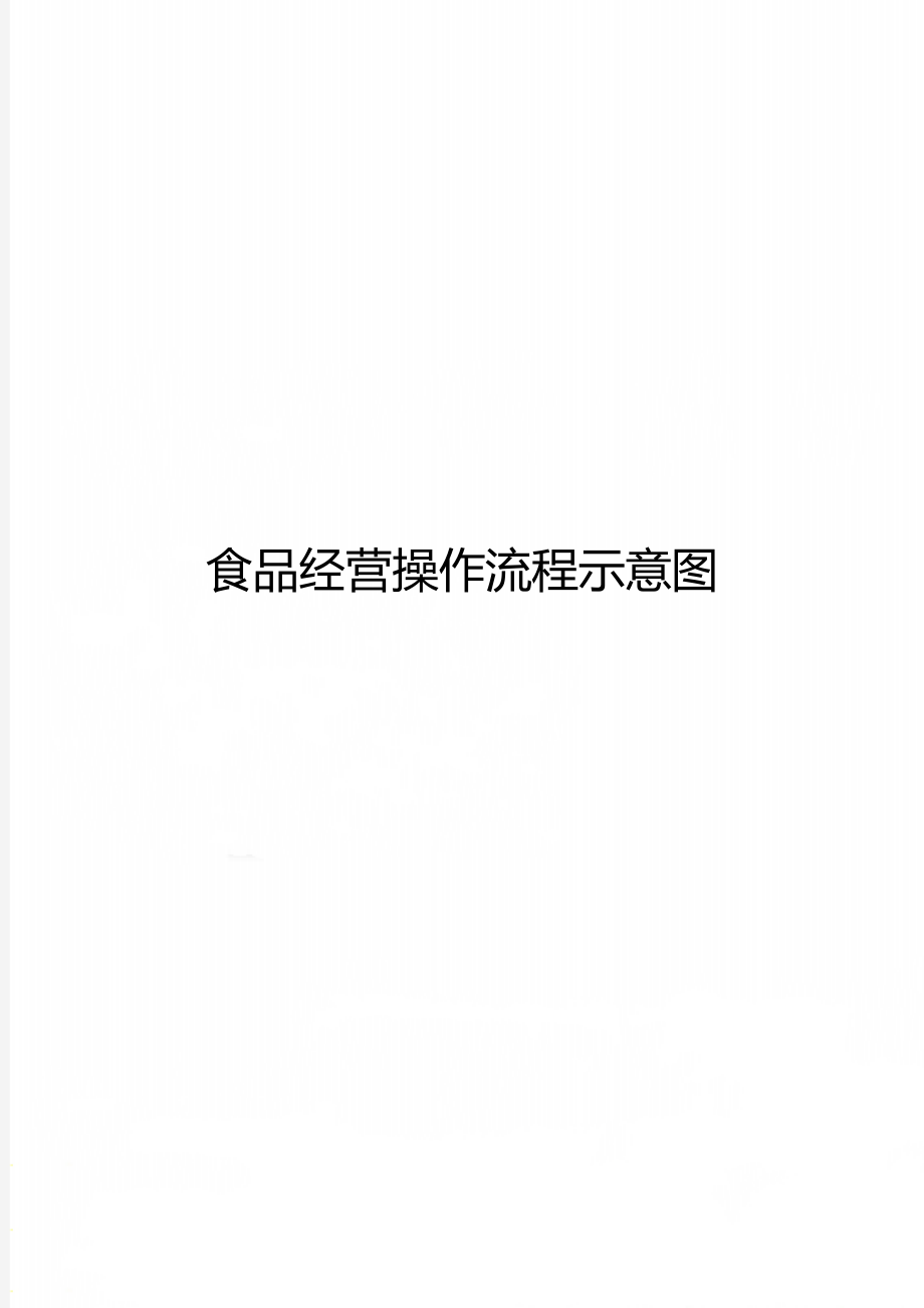 食品经营操作流程示意图.doc_第1页