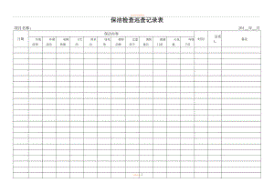 保洁检查巡查记录表.doc