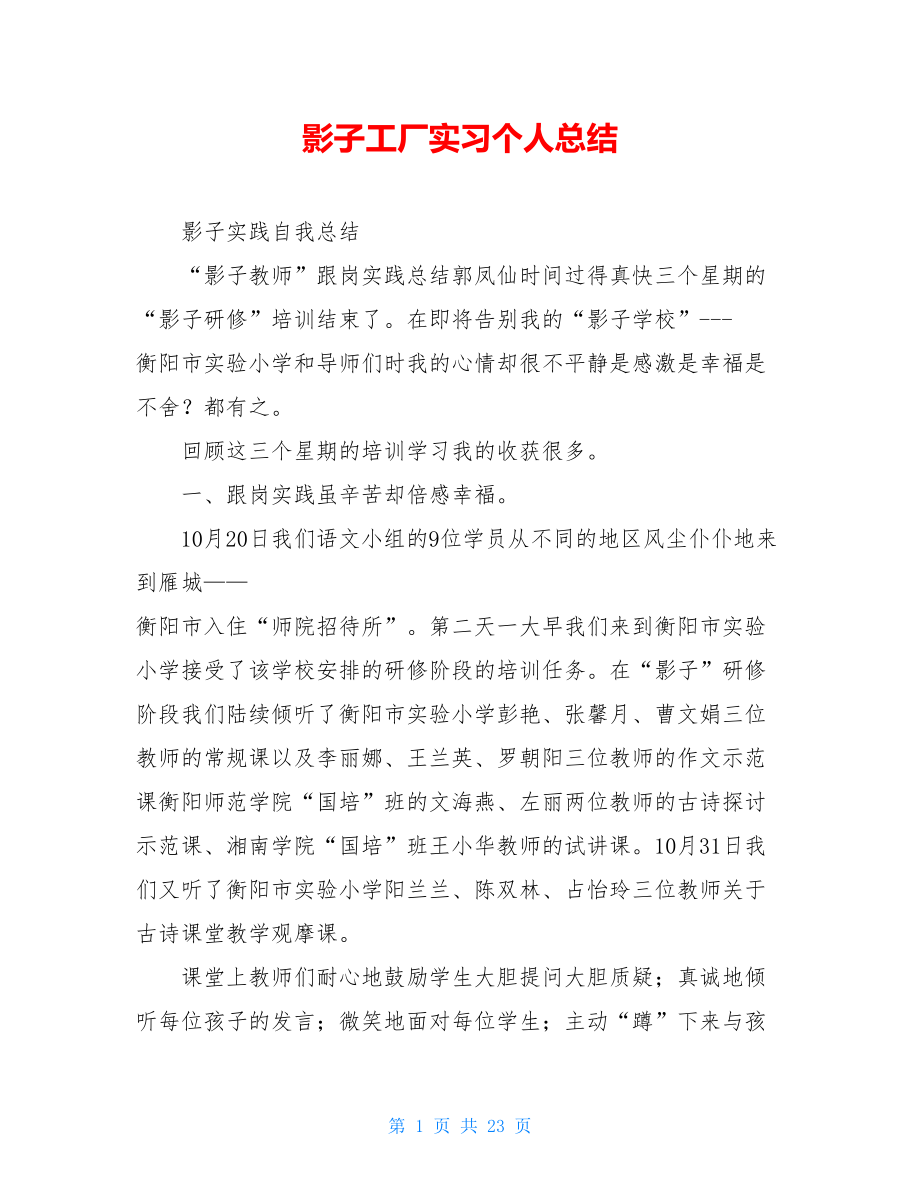 影子工厂实习个人总结.doc_第1页