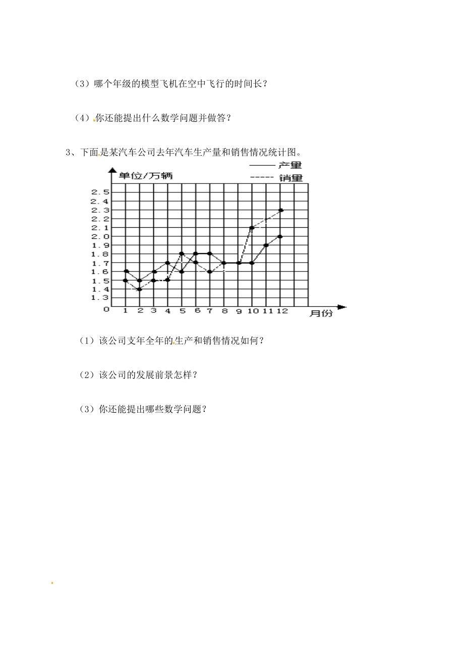 五年级下册数学一课一练-折线统计图5-西师大版.doc_第2页