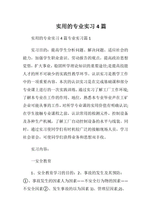 实用的专业实习4篇.docx