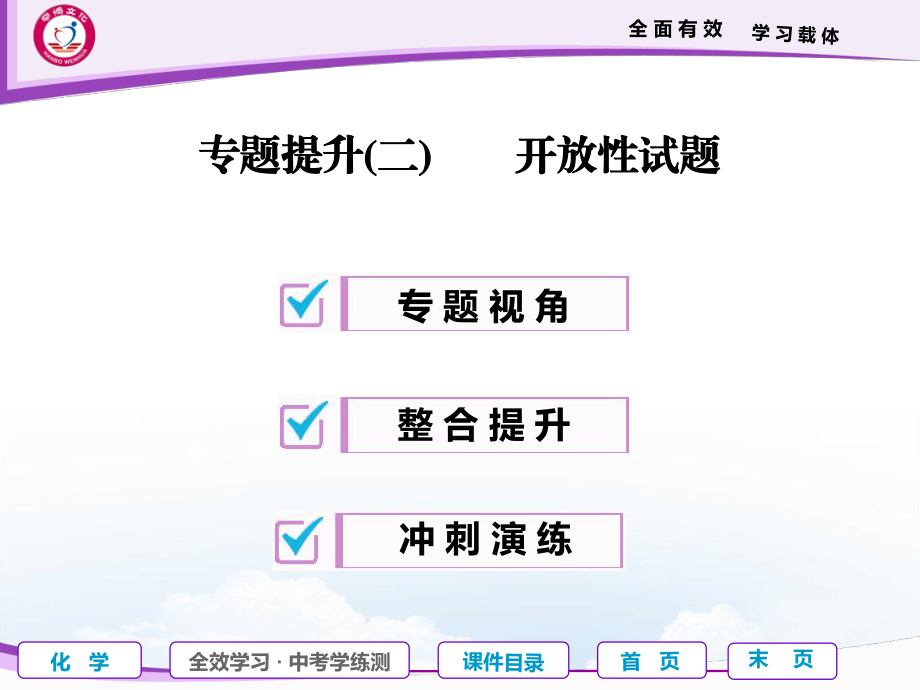专题提升(二)开放性试题.ppt_第1页
