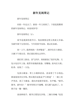 新年见闻周记.docx