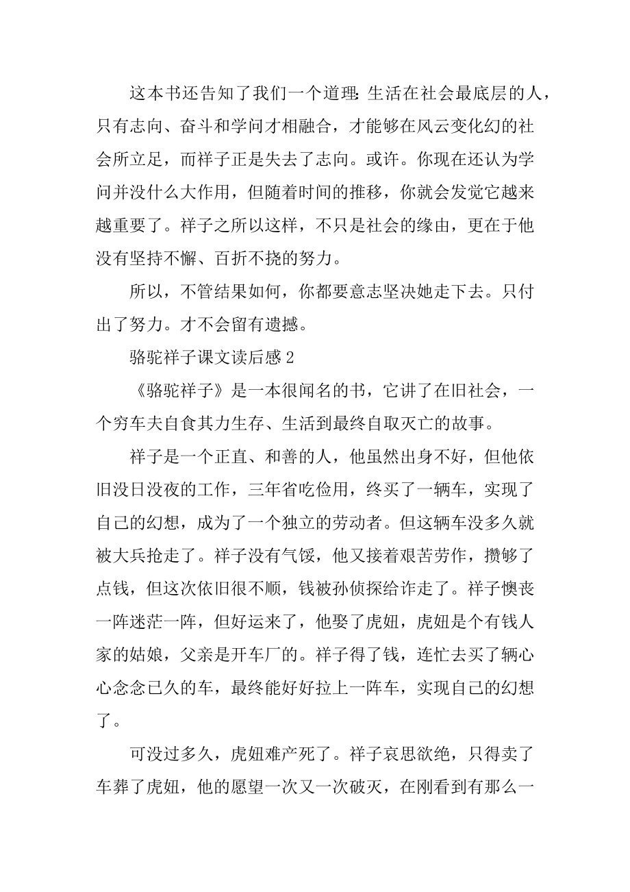 骆驼祥子课文读后感精选.docx_第2页