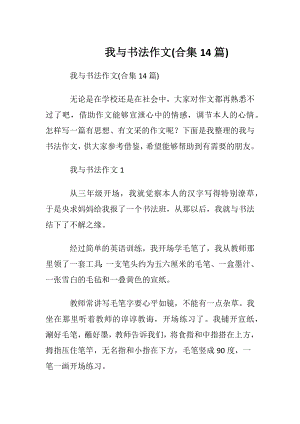 我与书法作文(合集14篇).docx