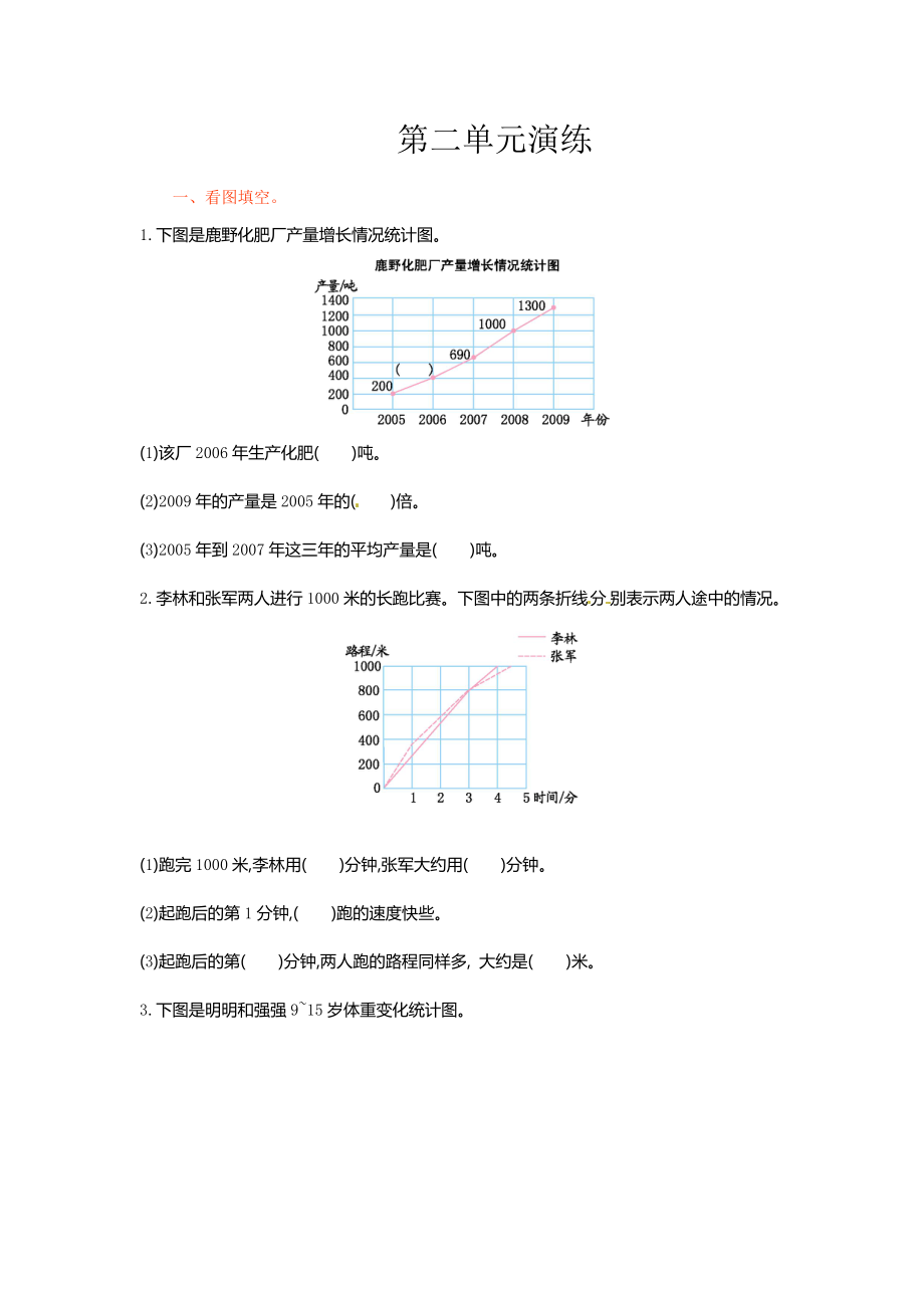 五年级下册数学单元测试-第二单元-苏教版.doc_第1页