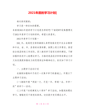 2021年度的学习计划-.doc