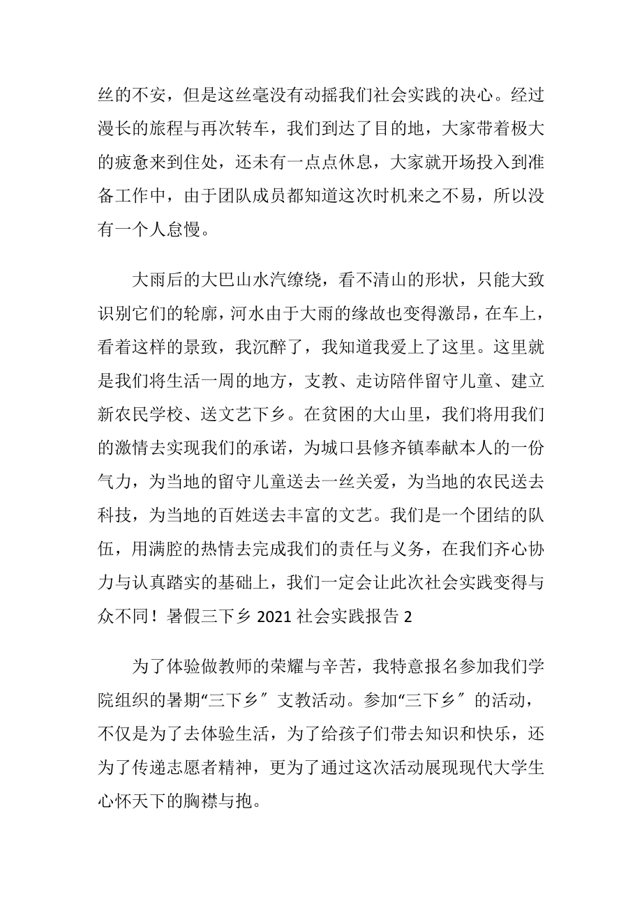 暑假三下乡2021社会实践报告.docx_第2页