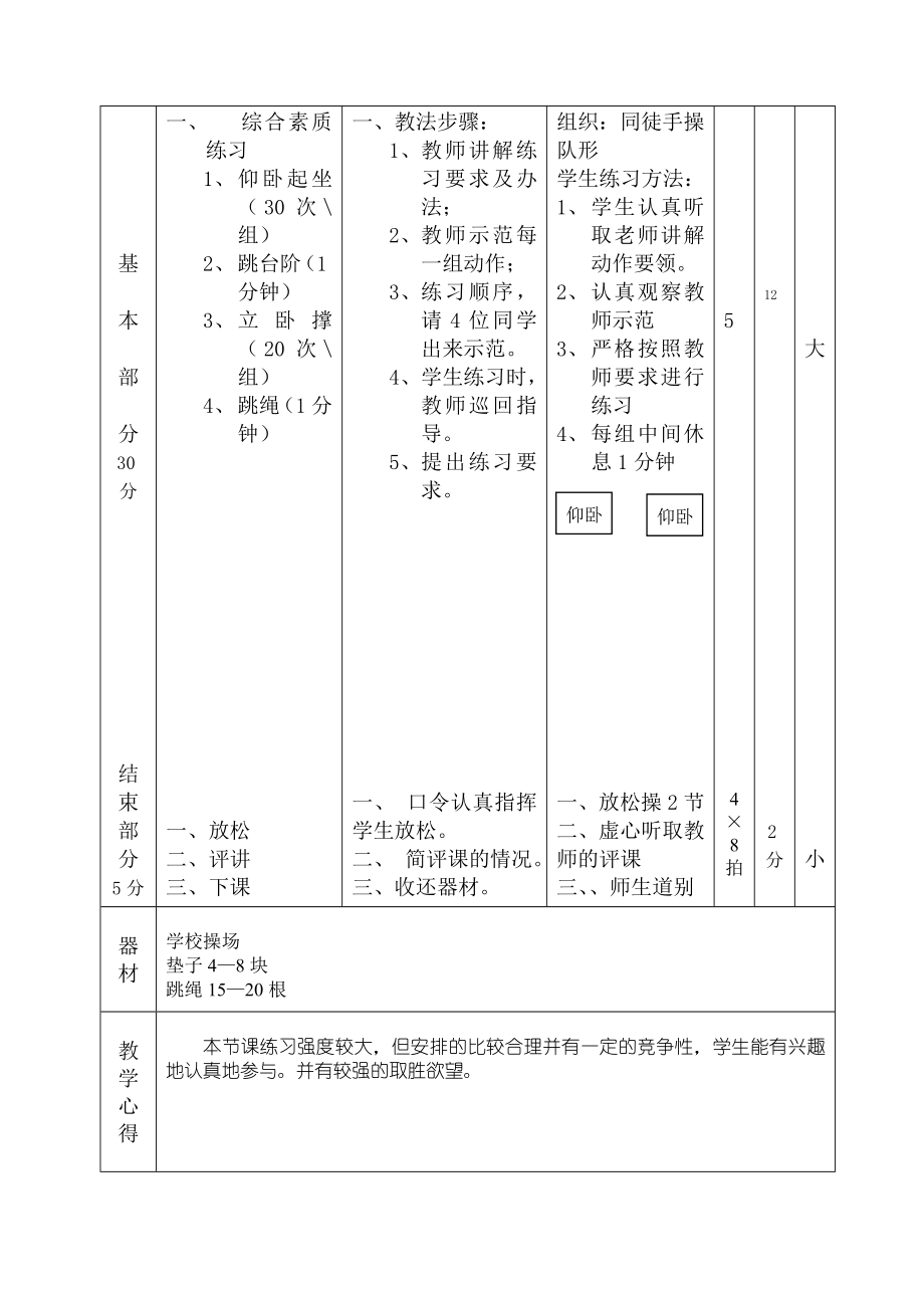 体育与健康课程教案（八上29）.doc_第2页