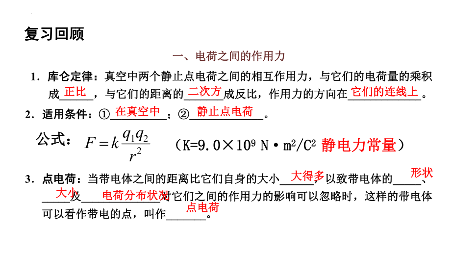 库仑定律（第2课时）课件--高二上学期物理人教版（2019）必修第三册.pptx_第2页