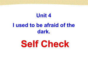 三年级英语Unit4SelfCheck.ppt