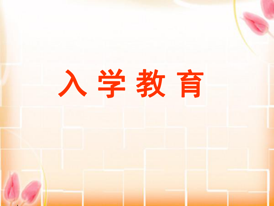 小学生入学教育.ppt_第1页