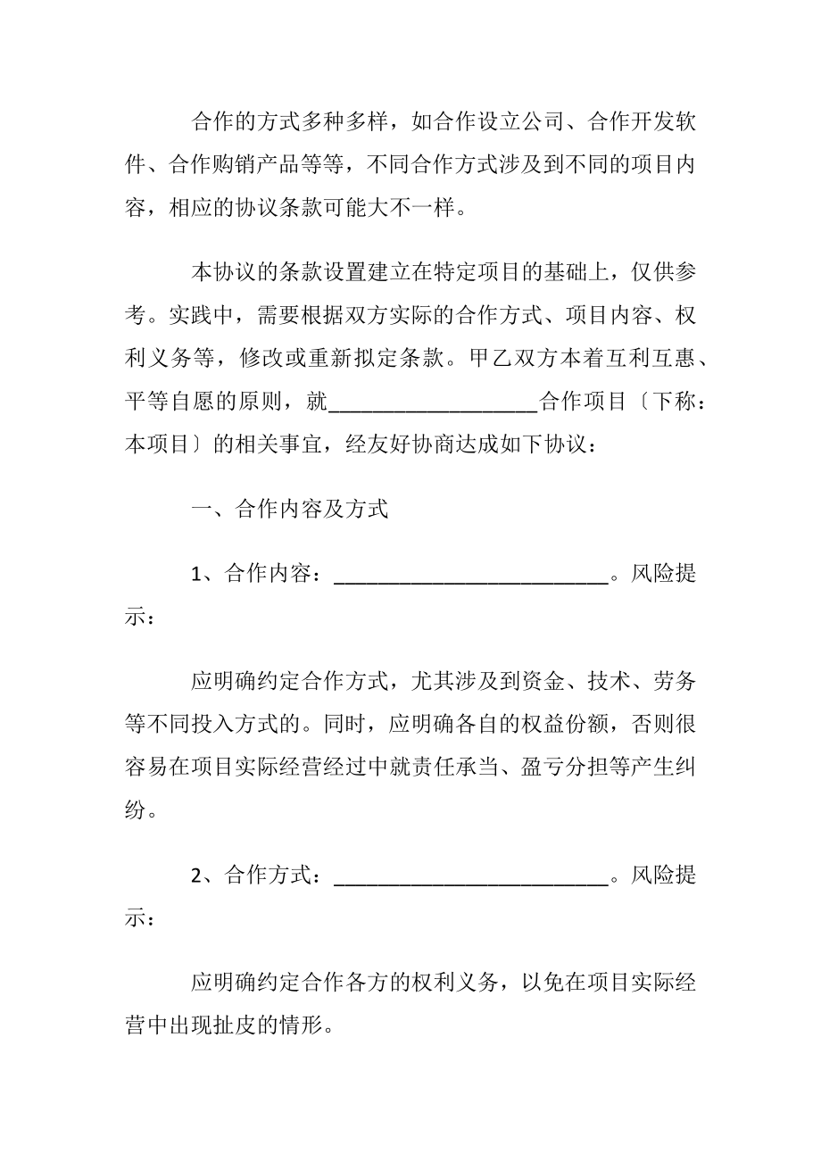 【精品】项目协议书4篇.docx_第2页