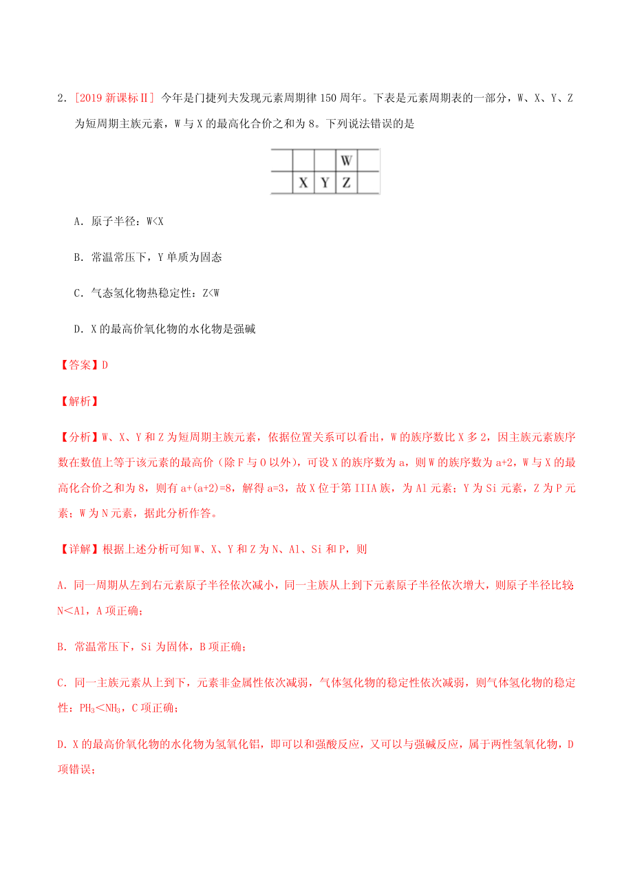 专题10 元素周期表 元素周期律.pdf_第2页