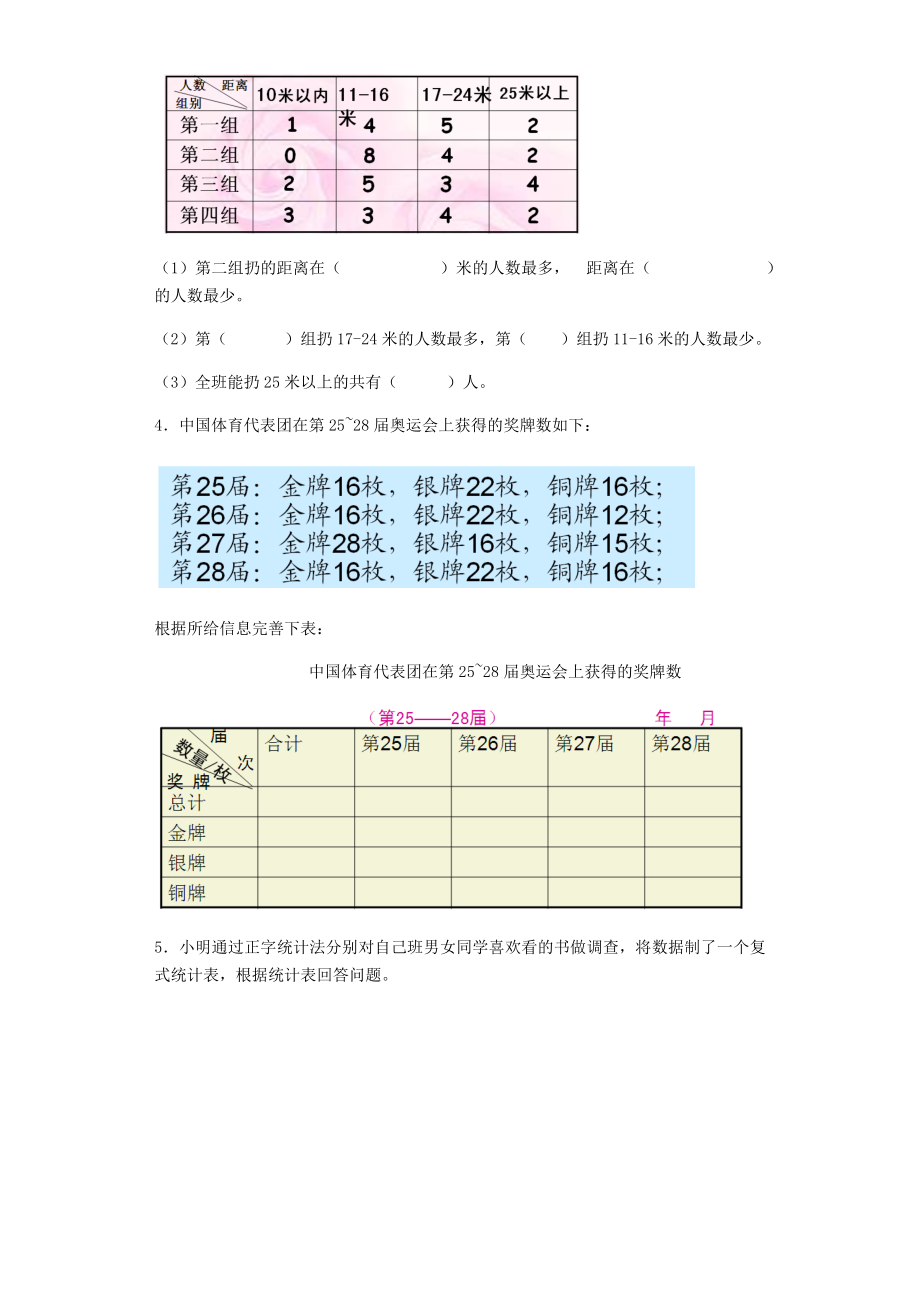 五年级上数学一课一练-6统计表和条形统计图（二）-苏教版1.doc_第2页