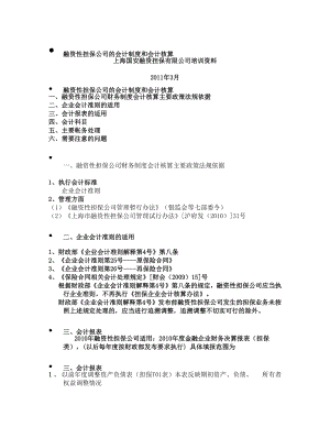 融资性担保公司的会计制度和会计核算.docx