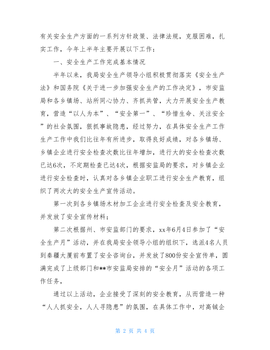 乡镇企业安全生产的工作总结-乡镇安全生产工作总结范文.doc_第2页