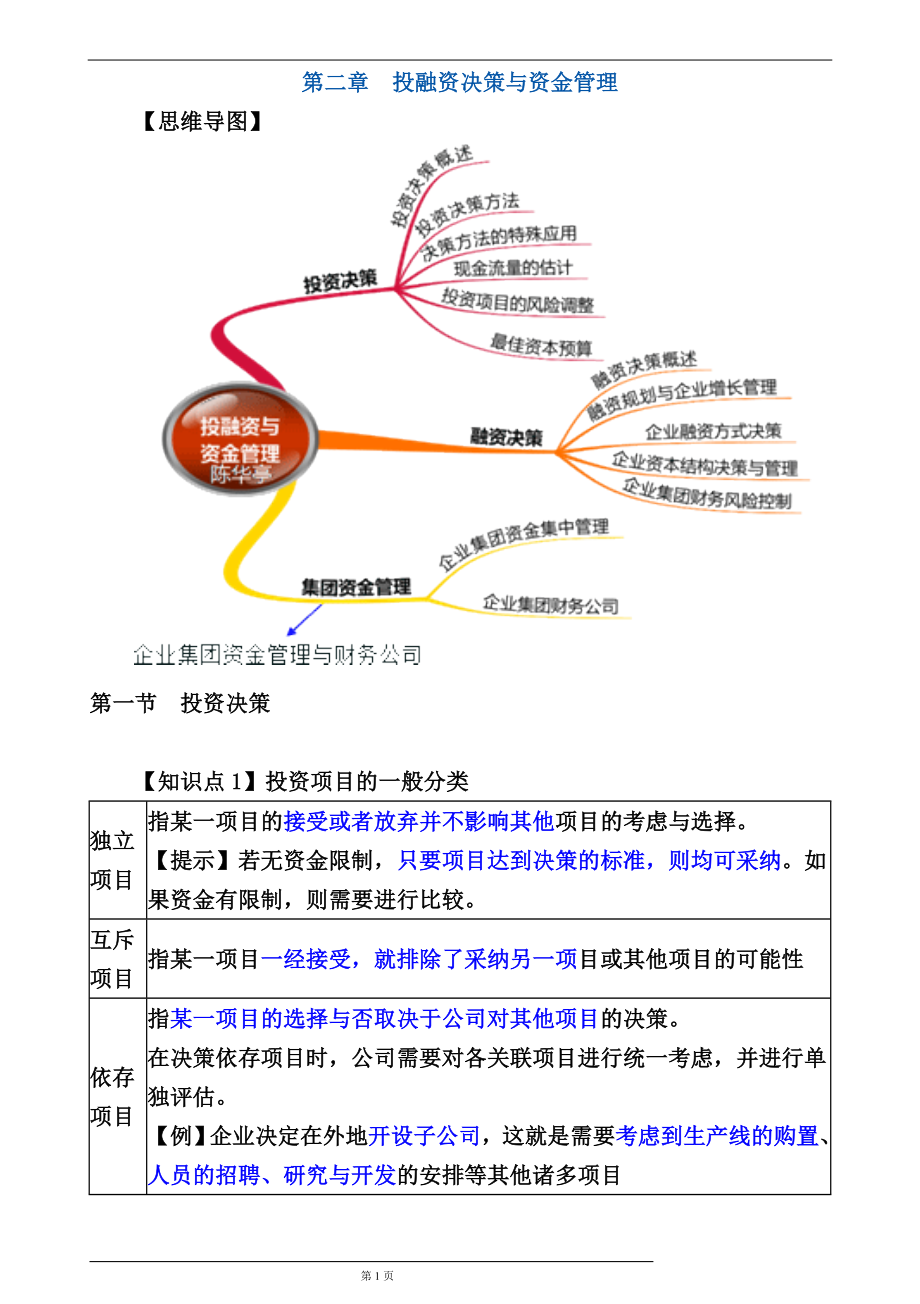 02章企业投融资决策与资金管理.docx_第1页