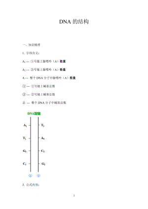 高三生物一轮复习讲义DNA的结构、复制 .docx