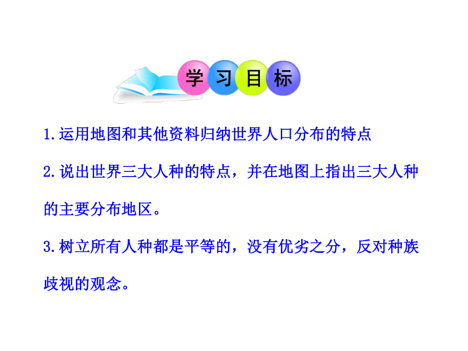 人教版七年级上第4章第1节2世界人口的分布不同的人种（共16张PPT）.ppt_第2页