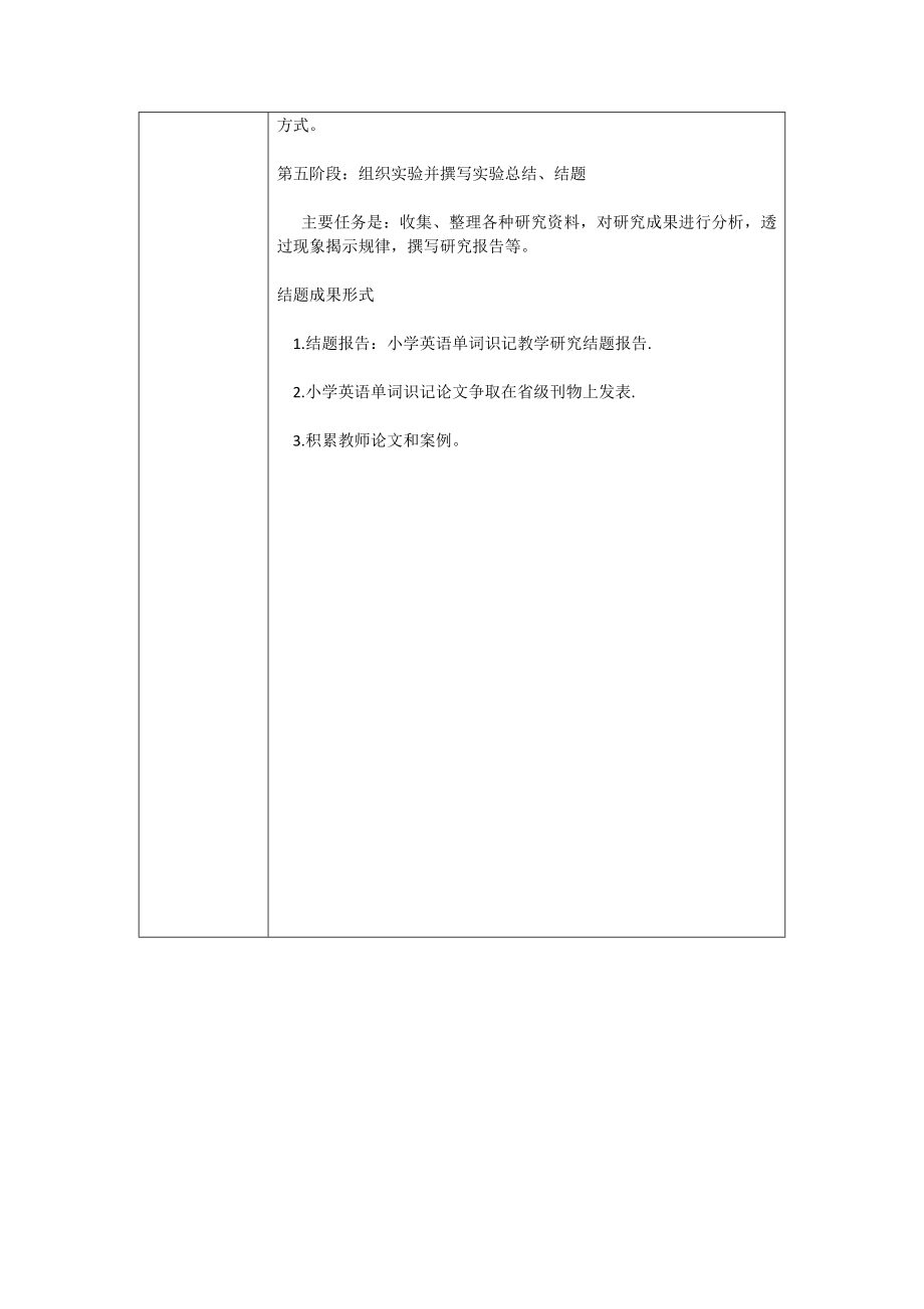 小学英语单词识记教学研究课题实施方案--.docx_第2页