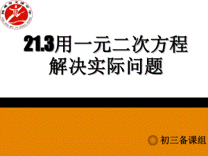 用一元二次方程解决实际问题（销售问题）.ppt